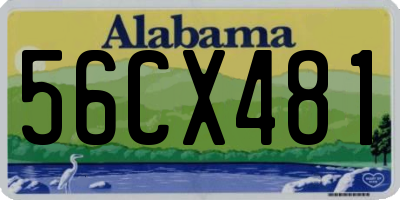 AL license plate 56CX481
