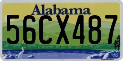 AL license plate 56CX487