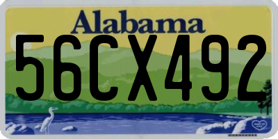 AL license plate 56CX492