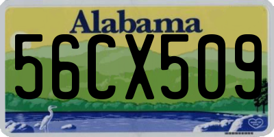 AL license plate 56CX509