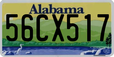AL license plate 56CX517