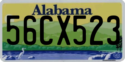 AL license plate 56CX523