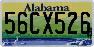 AL license plate 56CX526