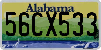 AL license plate 56CX533