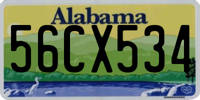 AL license plate 56CX534