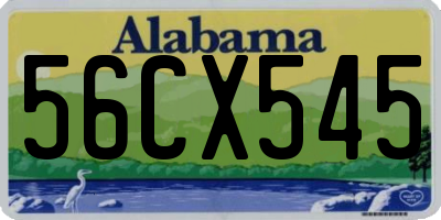 AL license plate 56CX545
