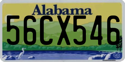 AL license plate 56CX546