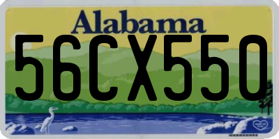 AL license plate 56CX550
