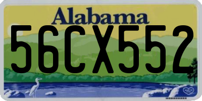 AL license plate 56CX552