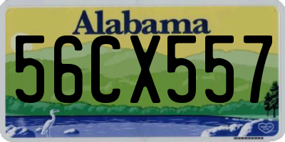 AL license plate 56CX557
