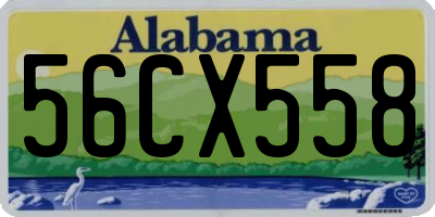AL license plate 56CX558