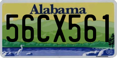 AL license plate 56CX561