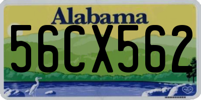 AL license plate 56CX562