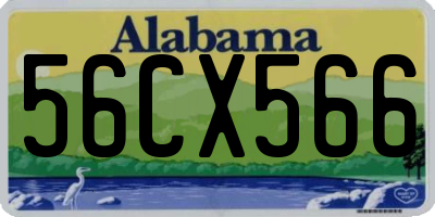 AL license plate 56CX566