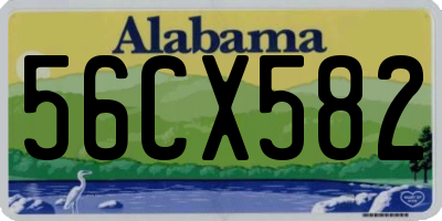 AL license plate 56CX582