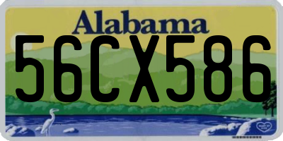 AL license plate 56CX586