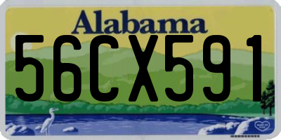 AL license plate 56CX591
