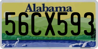 AL license plate 56CX593
