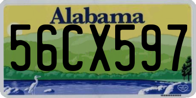 AL license plate 56CX597