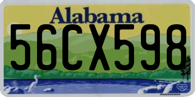 AL license plate 56CX598