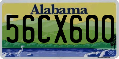 AL license plate 56CX600