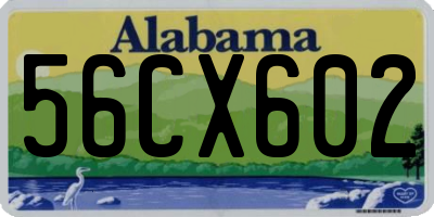 AL license plate 56CX602