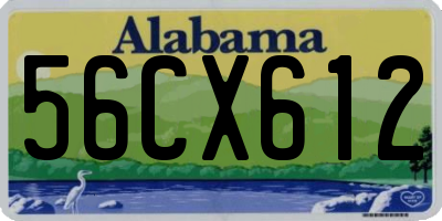 AL license plate 56CX612