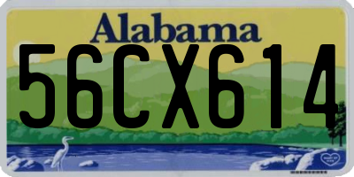 AL license plate 56CX614