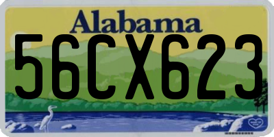 AL license plate 56CX623