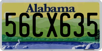 AL license plate 56CX635