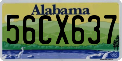 AL license plate 56CX637