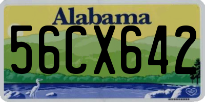 AL license plate 56CX642