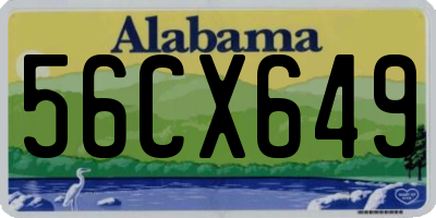 AL license plate 56CX649