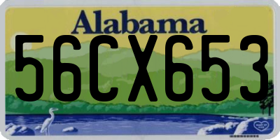 AL license plate 56CX653