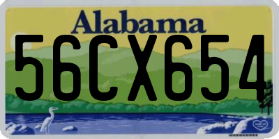AL license plate 56CX654