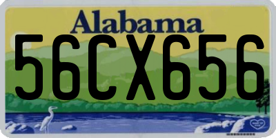AL license plate 56CX656