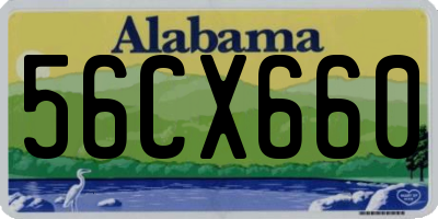 AL license plate 56CX660