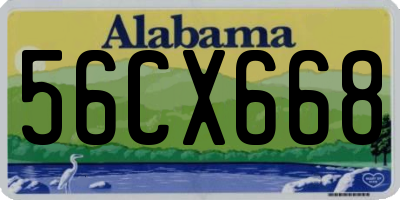 AL license plate 56CX668