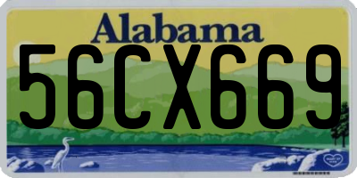 AL license plate 56CX669