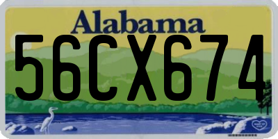 AL license plate 56CX674