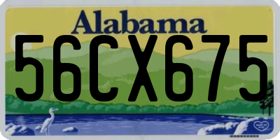 AL license plate 56CX675