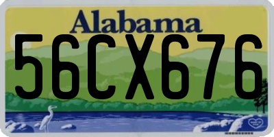 AL license plate 56CX676