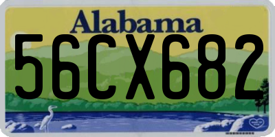 AL license plate 56CX682