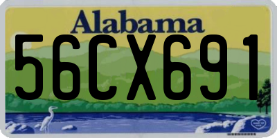 AL license plate 56CX691