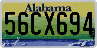 AL license plate 56CX694