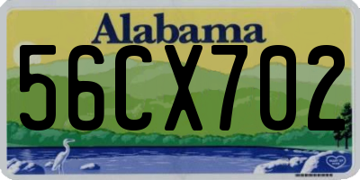 AL license plate 56CX702