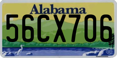 AL license plate 56CX706