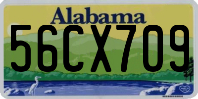 AL license plate 56CX709