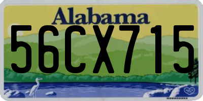 AL license plate 56CX715