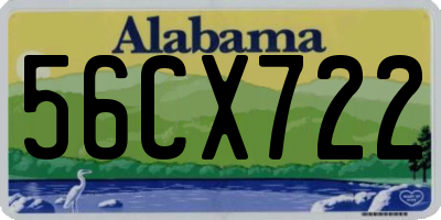 AL license plate 56CX722